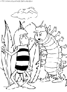 maya the bee coloring