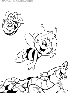 maya the bee coloring