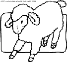 sheep coloring book pages