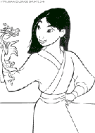 mulan coloring