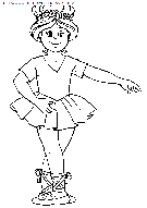 dancers coloring book pages to print - Free dancers printable kids