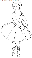 dancers coloring book pages