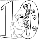 numbers sesame street coloring