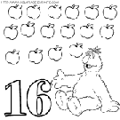 numbers sesame street coloring