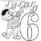 numbers sesame street coloring