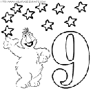 numbers sesame street coloring