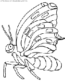 butterflies coloring book pages