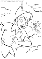  Peter Pan coloring book pages