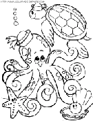  octopus coloring book pages