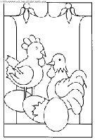 hens coloring