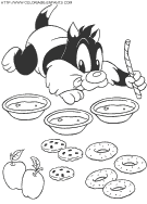 baby looney tunes coloring