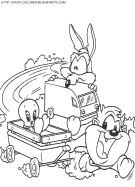 baby looney tunes coloring