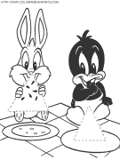 baby looney tunes coloring