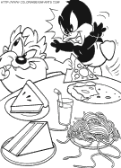 baby looney tunes coloring