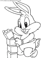 baby looney tunes coloring