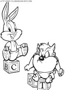 baby looney tunes coloring