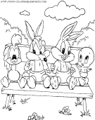 baby-looney-tunes coloring book pages