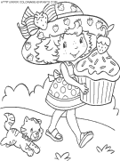 strawberry-shortcake coloring book pages