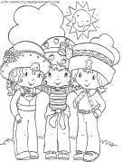 strawberry shortcake coloring