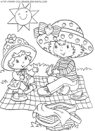 strawberry shortcake coloring