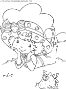 strawberry shortcake coloring