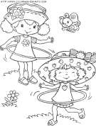 strawberry shortcake coloring