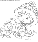 strawberry shortcake coloring