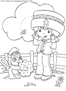 strawberry shortcake coloring