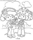 strawberry shortcake coloring