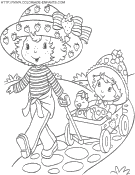 strawberry shortcake coloring