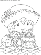 strawberry-shortcake coloring book pages