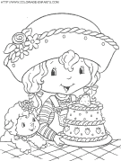 strawberry shortcake coloring