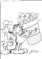 garfield coloring