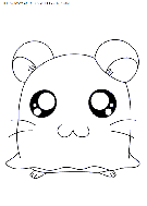  hamtaro coloring book pages