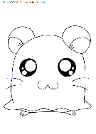 hamtaro coloring