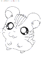 hamtaro coloring