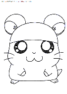 hamtaro coloring book pages