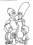 the simpsons coloring