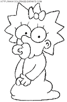  The Simpsons coloring book pages