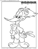 woody woodpecker coloring