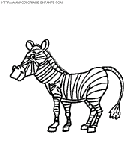  zebras coloring book pages