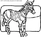 zebras coloring book pages