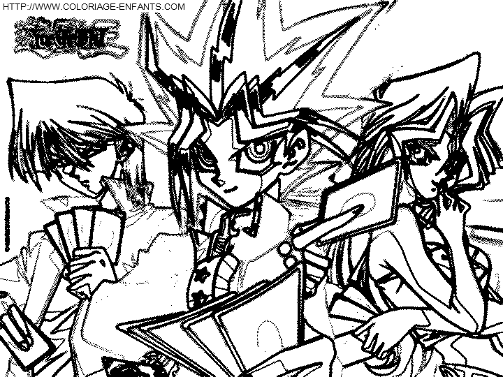 Yu Gi Oh coloring