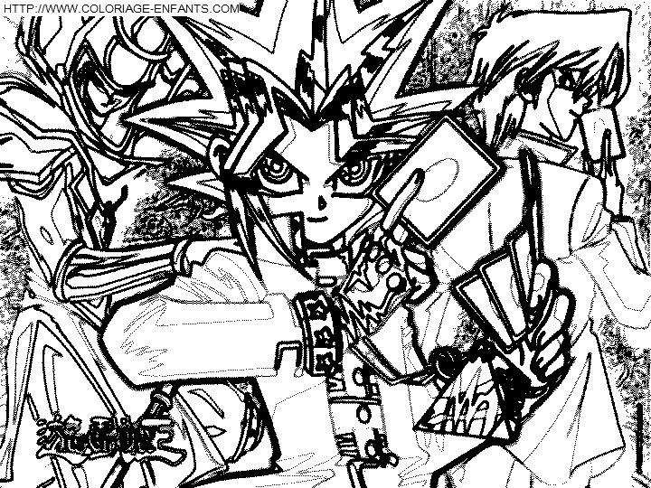 Yu Gi Oh coloring